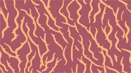 Stripe texture with many lines. Abstract and psychedelic background. Sushi restaurant packaging and Menu design. Seamless pattern.Living coral.