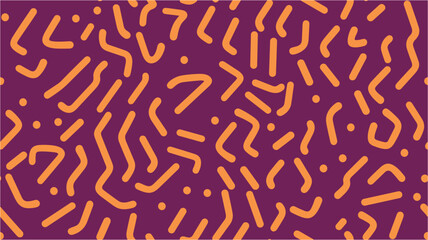 Vector doodle background with sketch shapes. Poster, print, Pattern template. Bright chilli peppers pattern, seamless vector repeat. Creative minimalist style art background.