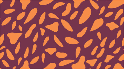 Potato vector pattern. The design of coffee beans with different designs. Vector shabby hand drawn illustration. Autumn seasonal scene of falling leaves seamless pattern.