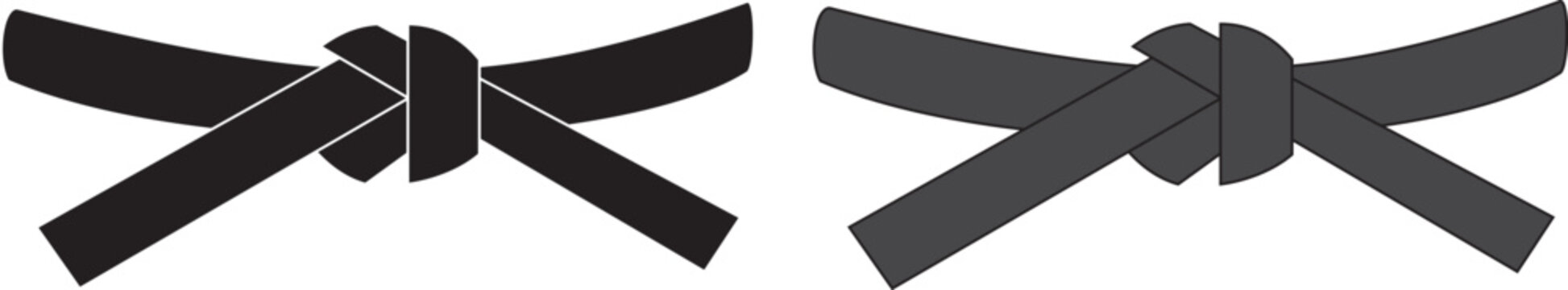 illustration of a silhouette of a taekwondo black belt vector martial arts karate kickboxing