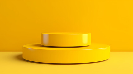 Simple product booth, podium, stage, product commercial photography background, cosmetics booth, 3D rendering