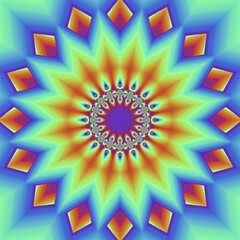 3d effect polygonal color gradient pattern - 705275275