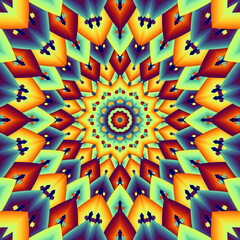 3d effect polygonal geometric color gradient pattern - 705275460