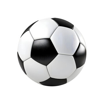 SOCCERBALL isolated on white and transparent background