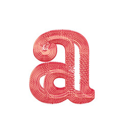 Symbol made of pink dollar signs. letter a © oleg