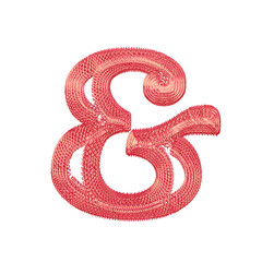 Symbol made of pink dollar signs © oleg
