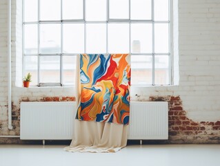 Cozy Fleece Blanket Mockup for Home Comfort - AI Generated