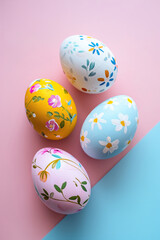 Painted easter egg decoration