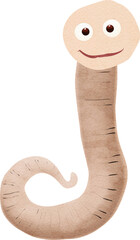 Fototapeta premium Worm created with Generative AI technology