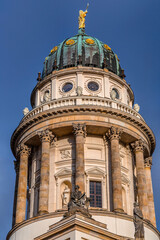 Naklejka premium Exterior view of the Fransoesischer Dom, or the French Cathedral in bBrlin, Germany