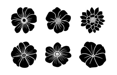 Hand drawn simple flower illustration