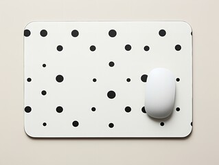 Ergonomic Mouse Pad Mockup for Comfortable Computing - AI Generated