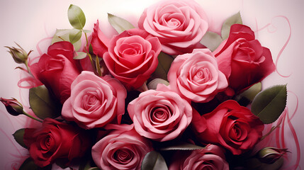 Naklejka premium Valentine's Day, hearts, Valentine's Day background, wedding background, blank copy space