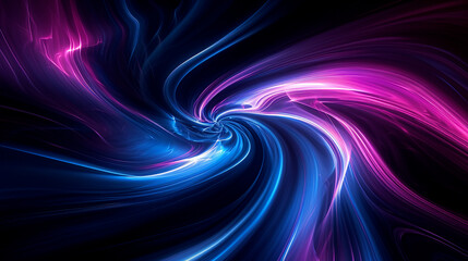 Curves And Waves Of Neon Light Shaping A Futuristic Capture Wallpaper