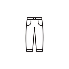 Pants icon, illustration. Flat design style. pants icon illustration isolated on white background, pants icon