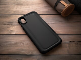 Sleek Phone Case Mockup for Smartphone Protection - AI Generated