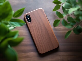 Sleek Phone Case Mockup for Smartphone Protection - AI Generated