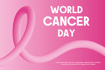 World Cancer Day concept., World Cancer Day February 4th design 