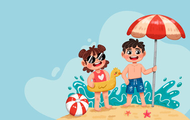 PAGUINA WEB NIÑO EN LA PLAYA