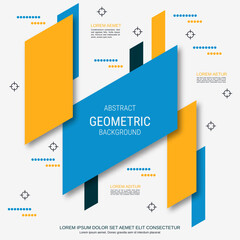 Modern trendy 3d vector design illustration. White background with abstract geometric style elements. Design for booklet, brochure cover, annual report