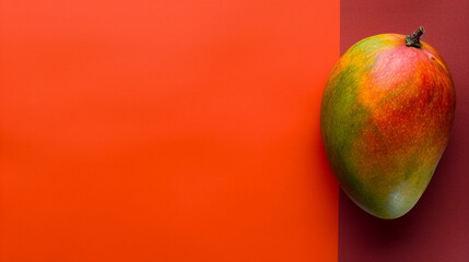 Mango on a two-tone background