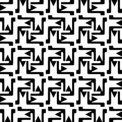 Monochrome pattern, Abstract texture for fabric print, card, table cloth, furniture, banner, cover, invitation, decoration, wrapping.seamless repeating pattern.Black color.