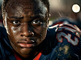 Field of Intensity: A Running Back's Tenacious Charge