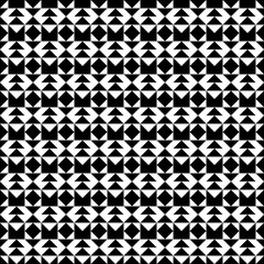 Triangles, rhombuses, diamonds, figures seamless pattern. Tribal wallpaper. Ethnic ornate. Geometric image. Folk ornament. Geometrical background. Retro motif. Ethnical textile print. Abstract vector.