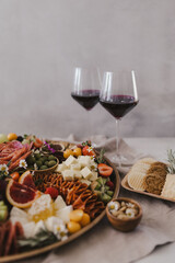 Wine and Cheese Platter Board