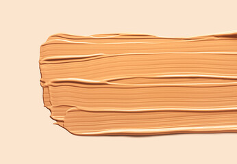 Cosmetic foundation palette concealer diagonal beige background