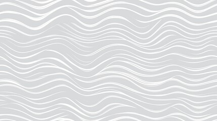 Abstract Gray Wavy Lines on White Background