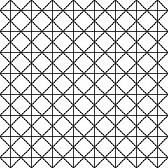 Fototapeta premium Diamonds, rhombuses, triangles, crossing lines seamless pattern. Ethnic ornate. Folk ornament. Geometric image. Tribal wallpaper. Geometrical background. Retro motif backdrop. Ethnical textile print