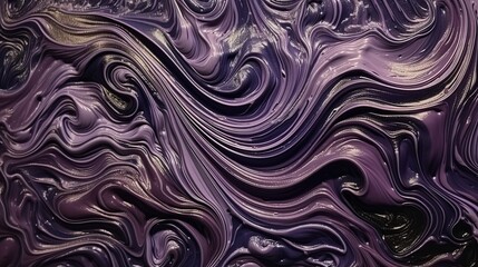 Abstract black and purple acrylic painted fluted 3d painting texture luxury background banner on canvas - Purple and black waves swirls. Decor concept. Wallpaper concept. Art concept. 3d concept.