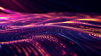 Abstract Dark Background Featuring Mesmerizing Waves Scene Wallpaper