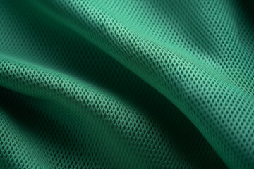 Fototapeta premium background of the texture of dark green nylon textile fabric laid in soft folds close-up,wallpaper concept,the basis for the banner