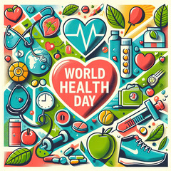 World health day concept, Our planet, our health