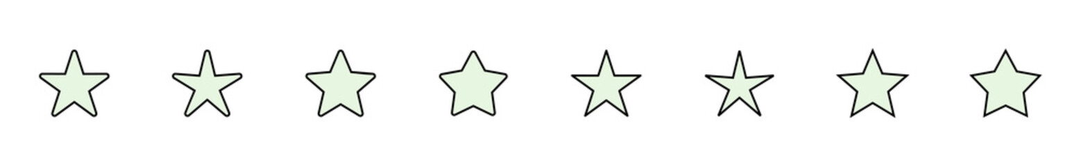 Star Icon set. rating icon vector. favourite star icon
