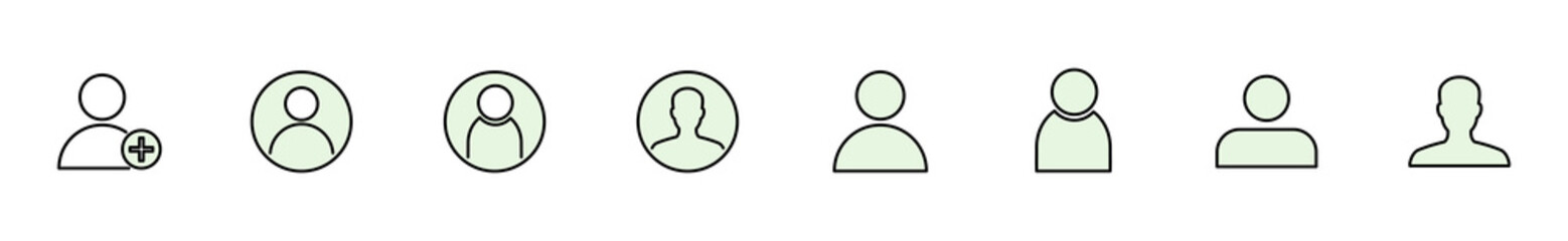 People icon set. person icon vector. User Icon vector. team symbols