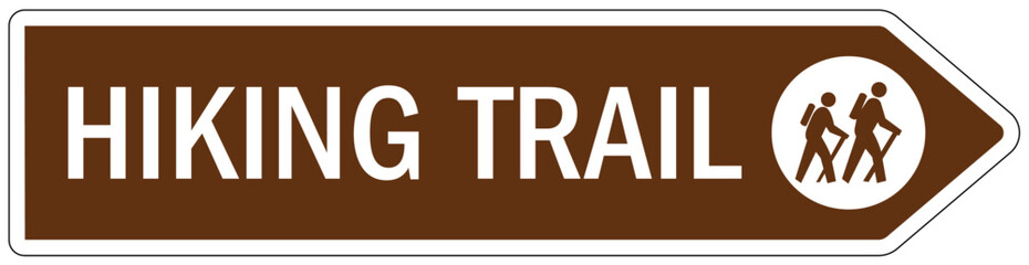 Directional hiking trail safety sign hiking trail © middlenoodle
