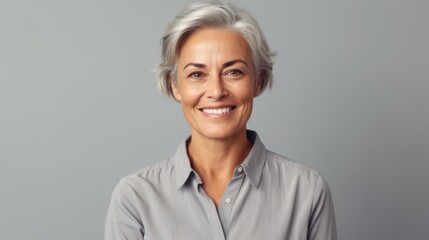 Fototapeta premium Beautiful middle-aged women smile