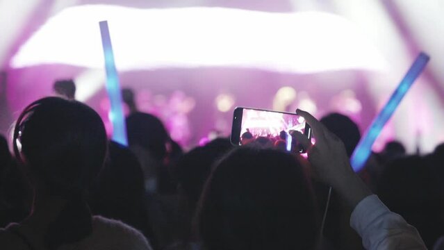 crowded people in concert event