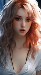 Fototapeta premium portrait of a beautiful blonde woman