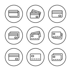 Credit card icon vector. Credit card payment sign and symbol