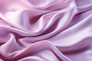 Close up of pink silk fabric