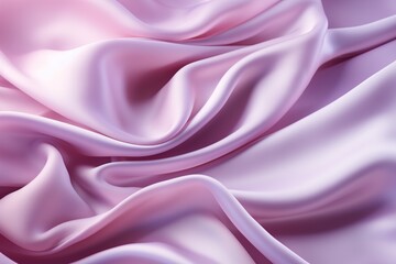 Fototapeta premium Close up of pink silk fabric