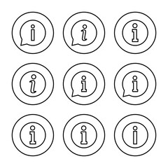 Information sign icon vector. about us sign and symbol. question mark icon