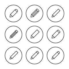 Pencil icon vector. pen sign and symbol. edit icon vector