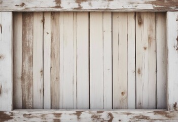 Old white painted exfoliate rustic bright light wooden texture - wood background shabby square