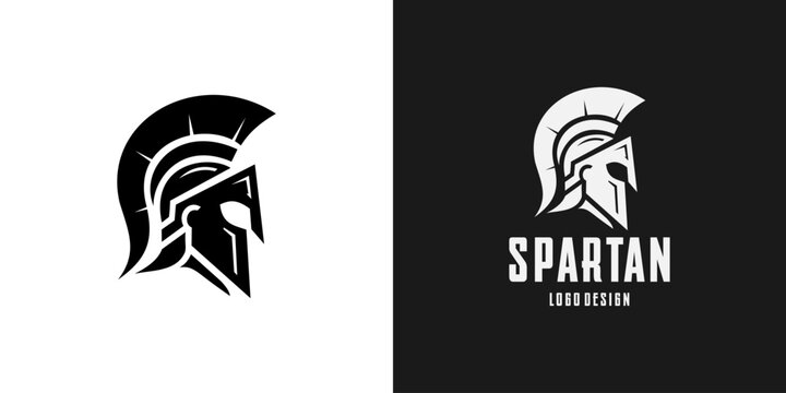 logo illustration of greek spartan warrior