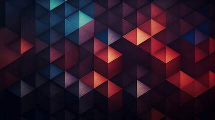 Obraz premium An abstract geometric pattern, in the style of dark, foreboding colors, focus stacking